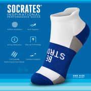 Socrates&reg; Woven Performance Socks Be Strong (Royal)