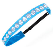 Volleyball Juliband Non-Slip Headband - Volleyball Stripe Blue