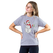 Volleyball Short Sleeve T-Shirt - Serving Holiday Cheer