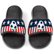 Soccer Repwell&reg; Slide Sandals - Stars and Stripes