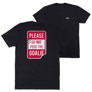 Short Sleeve T-Shirt - Don’t Feed The Goalie (Back Design)