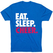 Cheerleading T-Shirt Short Sleeve Eat. Sleep. Cheer.