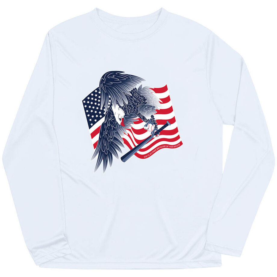 Baseball Long Sleeve Performance Tee - Baseball Eagle