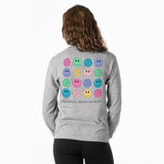 Volleyball Tshirt Long Sleeve - Volleyball Makes Me Happy (Back Design)