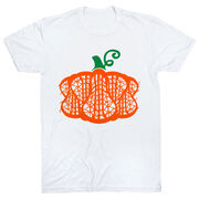 Girls Lacrosse Short Sleeve T-Shirt - Lax Stick Pumpkin