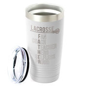 Girls Lacrosse 20 oz. Double Insulated Tumbler - Girls Lacrosse Father Words