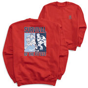 Hockey Crewneck Sweatshirt - Survival of the Fittest (Back Design)