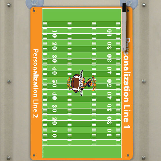 Football Custom Dry Erase Coach Board Full Fields 18 X 12