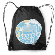 Volleyball Drawstring Backpack - Serve's Up