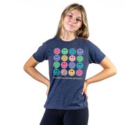 Volleyball Short Sleeve T-Shirt - Volleyball Makes Me Happy
