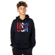 Soccer Hooded Sweatshirt - USA Patriotic