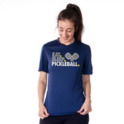 Pickleball Short Sleeve Performance Tee - Eat. Sleep. Pickleball