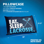 Guys Lacrosse Pillowcase - Eat Sleep Lacrosse