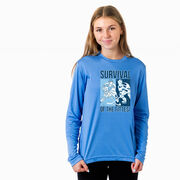 Hockey Long Sleeve Performance Tee - Survival of the Fittest