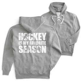 Hockey Sport Lace Sweatshirt - Hockey is My Favorite Season