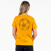 Soccer Short Sleeve T-Shirt - Soccer Words (Back Design)