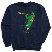Guys Lacrosse Crewneck Sweatshirt - Lacrosse Leprechaun