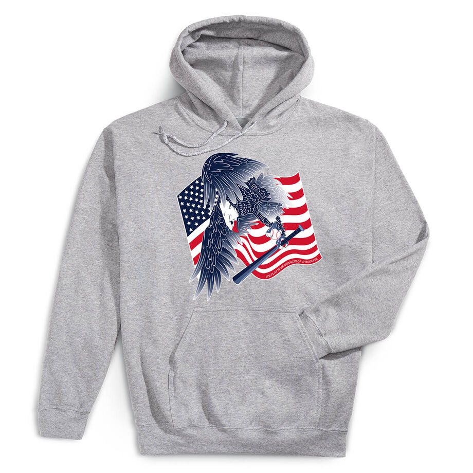 Baseball Hooded Sweatshirt - Baseball Eagle