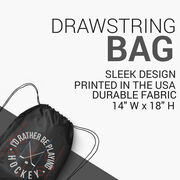 Hockey Drawstring Backpack - Rather Be Playing Hockey