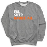 Basketball Crewneck Sweatshirt - Eat Sleep Basketball