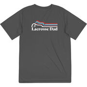 Guys Lacrosse Short Sleeve Performance Tee - Lacrosse Dad Sticks
