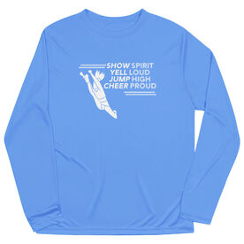 Cheerleading Long Sleeve Performance Tee - Cheer Proud
