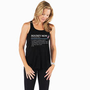 Hockey Flowy Racerback Tank Top - Hockey Mom Definition
