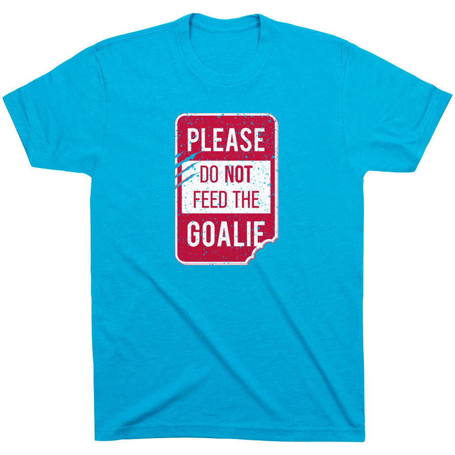 Hockey Short Sleeve T-Shirt - Don't Feed The Goalie