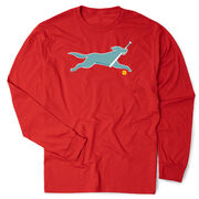 Softball Tshirt Long Sleeve - Mitts The Softball Dog