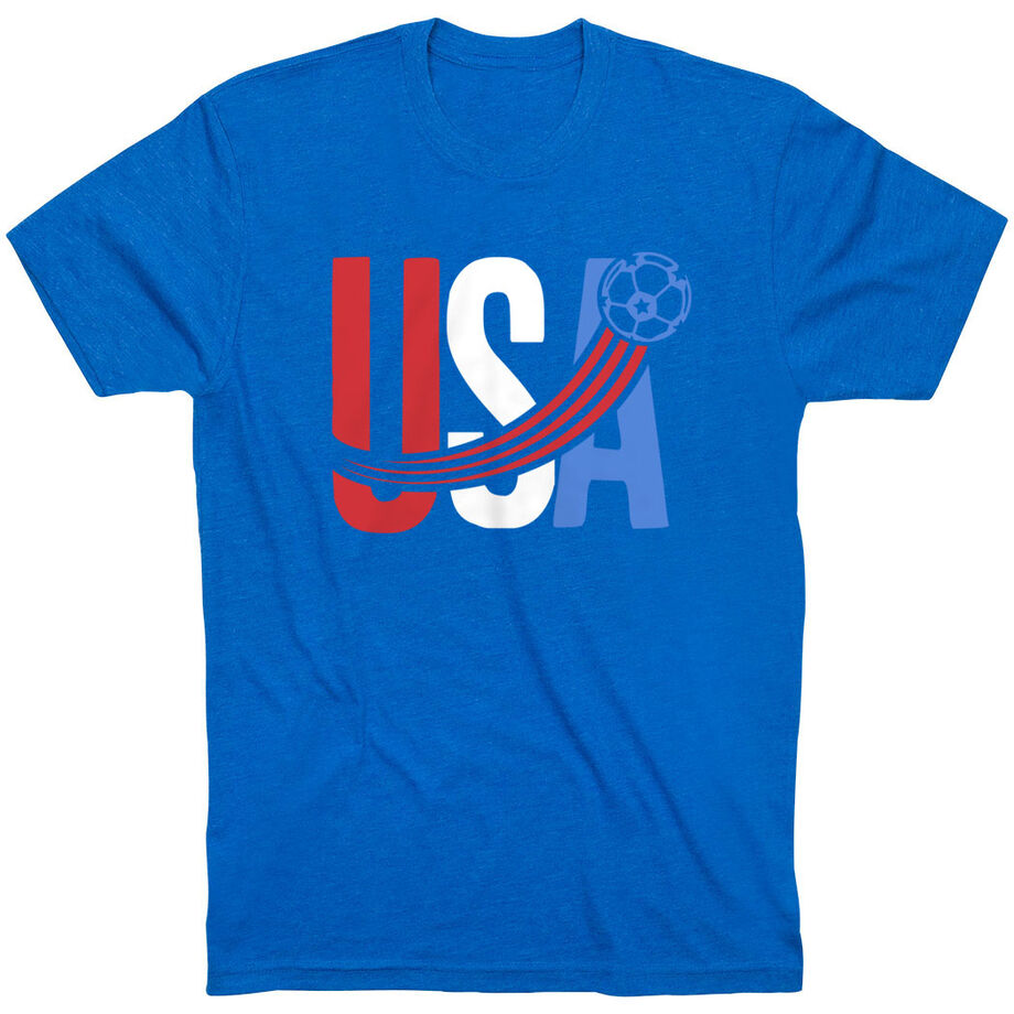 Soccer T-Shirt Short Sleeve - USA Patriotic