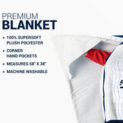 Baseball Premium Blanket - Rather Be Playing Baseball