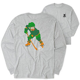 Hockey Tshirt Long Sleeve - St. Hat-Trick (Back Design) 