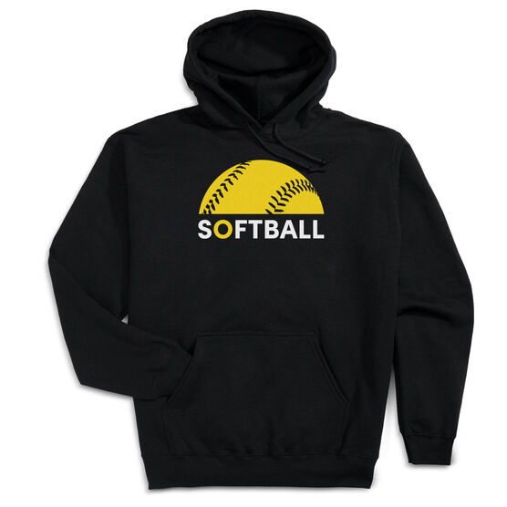 Softball Hooded Sweatshirt - Modern Softball