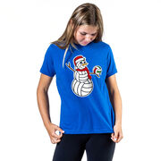 Volleyball Short Sleeve T-Shirt - Serving Holiday Cheer