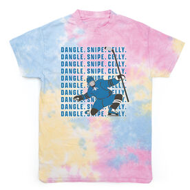 Hockey Short Sleeve T-Shirt - Dangle Snipe Celly Tie Dye