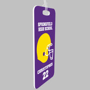 Football Bag/Luggage Tag - Personalized Team Helmet