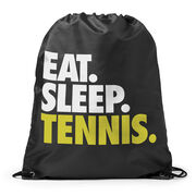 Tennis Drawstring Backpack Eat. Sleep. Tennis.