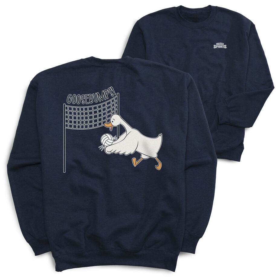 Volleyball Crewneck Sweatshirt - Goosebumps (Back Design)