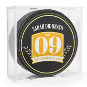 Personalized Hockey Puck - Wedding - Table Number