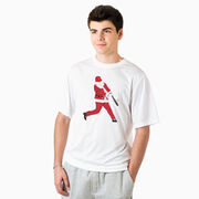 Baseball Short Sleeve Performance Tee - Home Run Santa