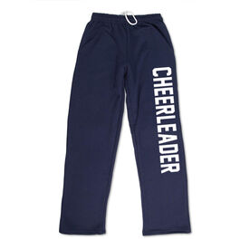 Cheerleading Fleece Sweatpants - Varsity Cheerleader [Navy/Adult Large] - SS