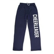 Cheerleading Fleece Sweatpants - Varsity Cheerleader [Adult X-Large/Navy/White] - SS