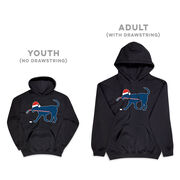 Hockey Hooded Sweatshirt - Christmas Dog