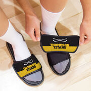 Hockey Repwell&reg; Slide Sandals - Team Name Colorblock