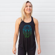 Hockey Flowy Racerback Tank Top - Have An Ice Day Smiley