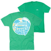 Volleyball Short Sleeve T-Shirt - Serve's Up (Back Design)