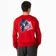 Baseball Crewneck Sweatshirt - Baseball Eagle (Back Design)