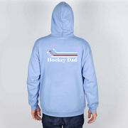 Hockey Hooded Sweatshirt - Hockey Dad Sticks (Back Design)