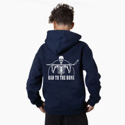 Hockey Hooded Sweatshirt - Bad To The Bone (Back Design)