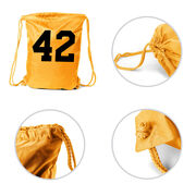 Personalized Cinch Sack - Team Number